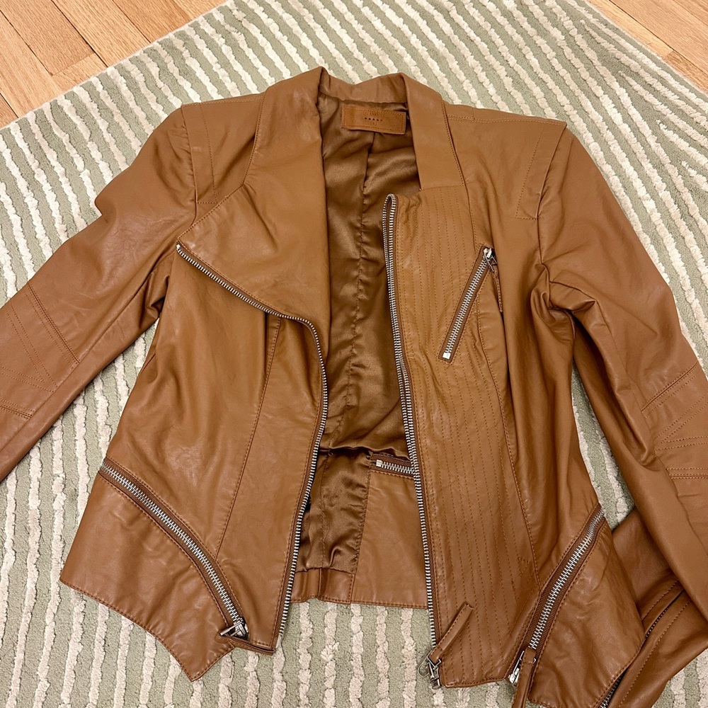 NEVER WORN Blank NYC Faux Leather Moto Jacket - Size S